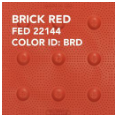 2'x5' Brick Red, Wet Set, ADA Panels