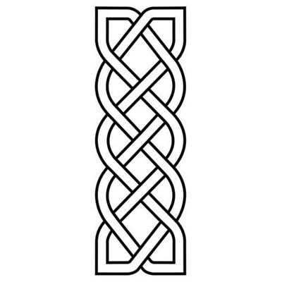 Celtic Knot Linear Border