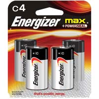 Energizer 4 Pk C Batteries