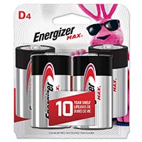 Energizer 4 Pk D Batteries