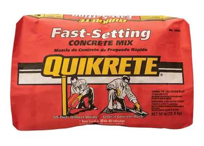 Fast-Setting Concrete Mix - 50 lb bag