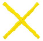 Joint Texturing X-Shape 1/2^ Yellow