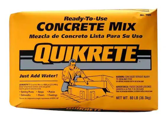 Quikrete Concrete Mix 80 Lb bag