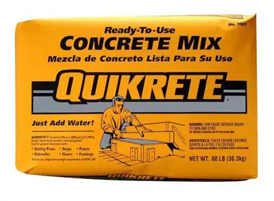 Quikrete Concrete Mix - 80 Lb bag