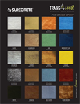 Surecrete Trans4loor Metallic Color Chart