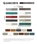 Surecrete XS Color Chart