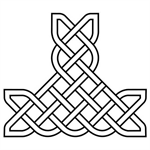 Celtic Knot Corner T piece
