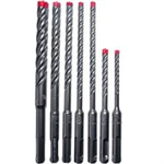 7pc Rebar Demon™ SDS-Plus 4-Cutter Full Carbide Head Hammer Bit Set (7-pc)