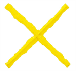 Joint Texturing X-Shape 1/2^ Yellow